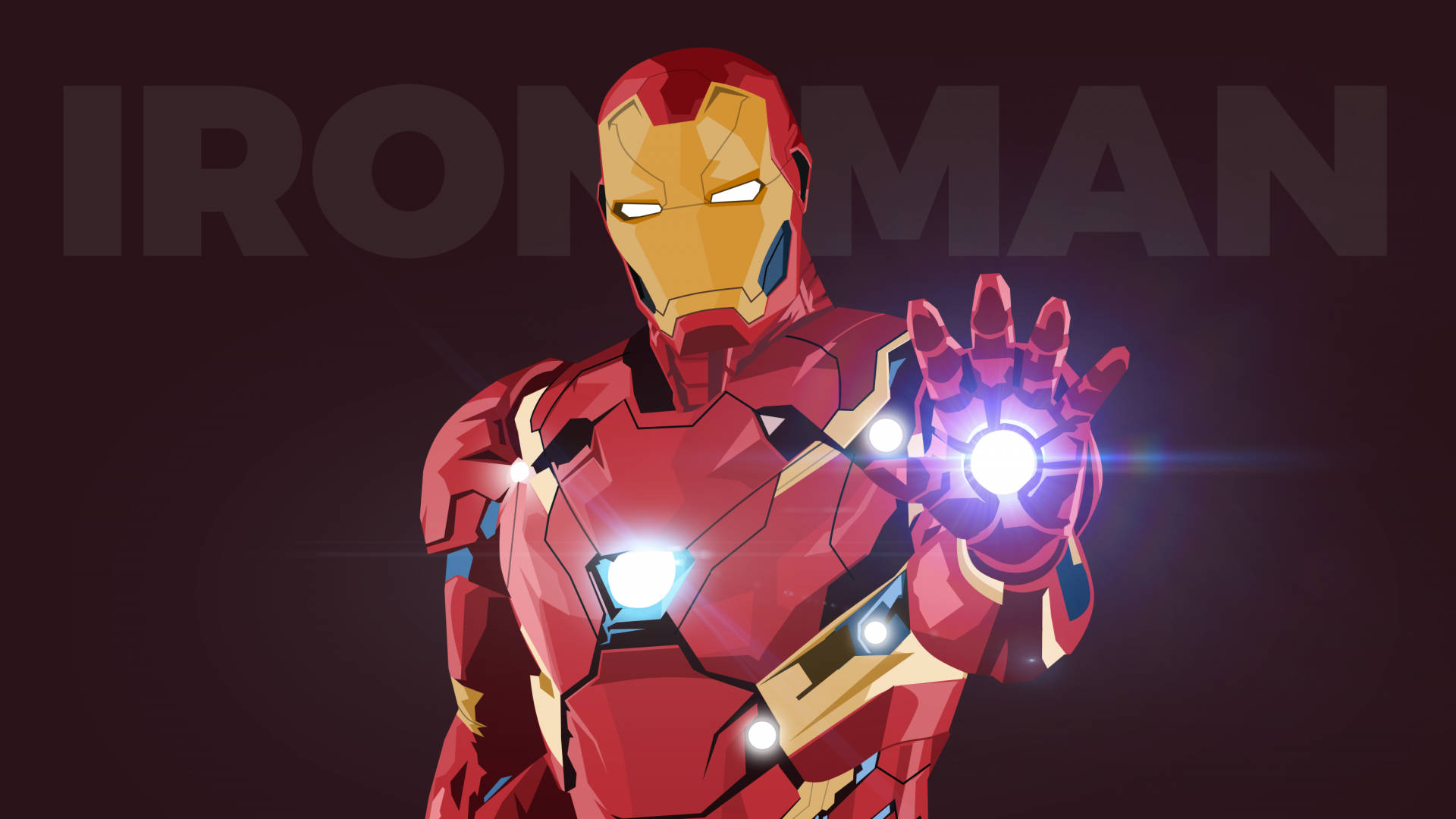Bonitaobra De Arte Del Superhéroe Iron Man. Fondo de pantalla