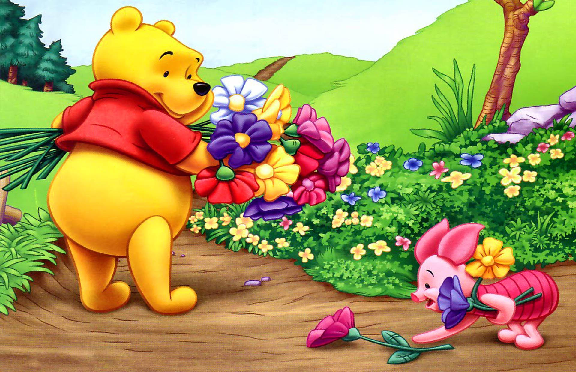 Nice Background For Winnie The Pooh Iphone Wallpaper