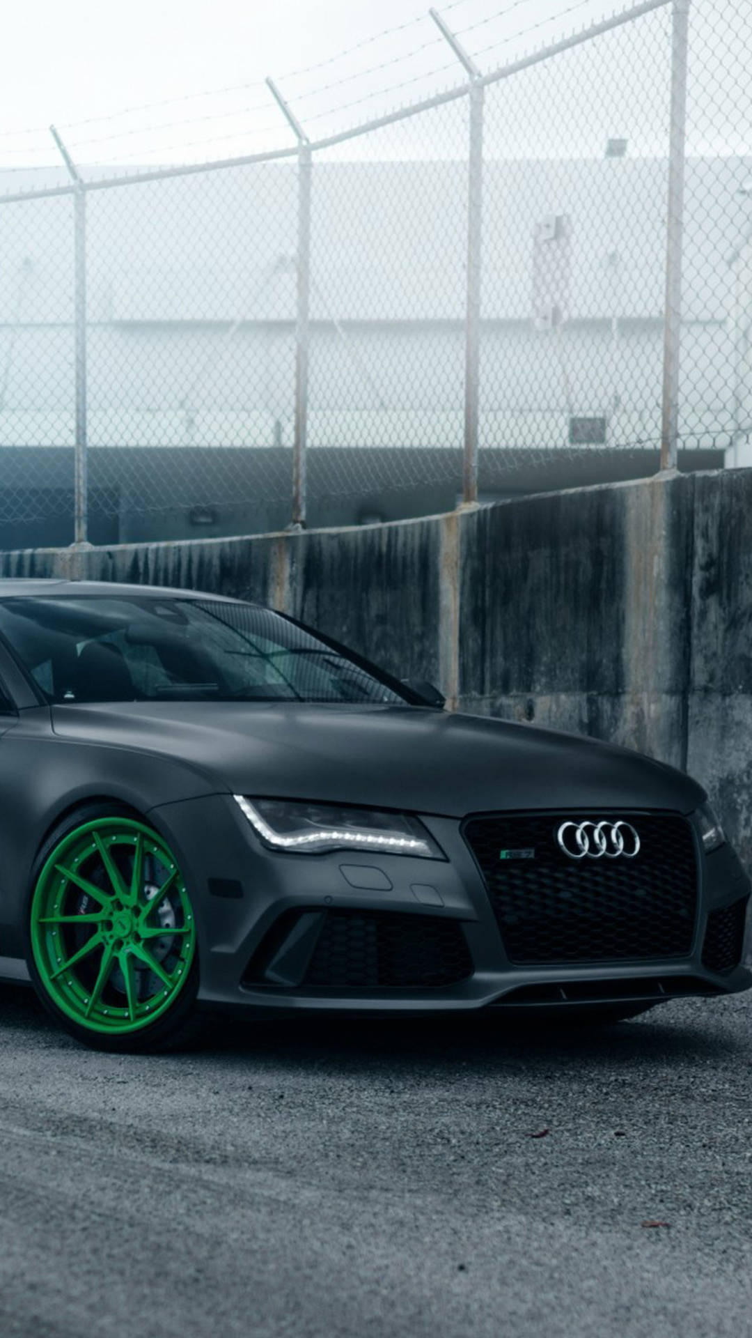 Nice Car Audi Green Rims