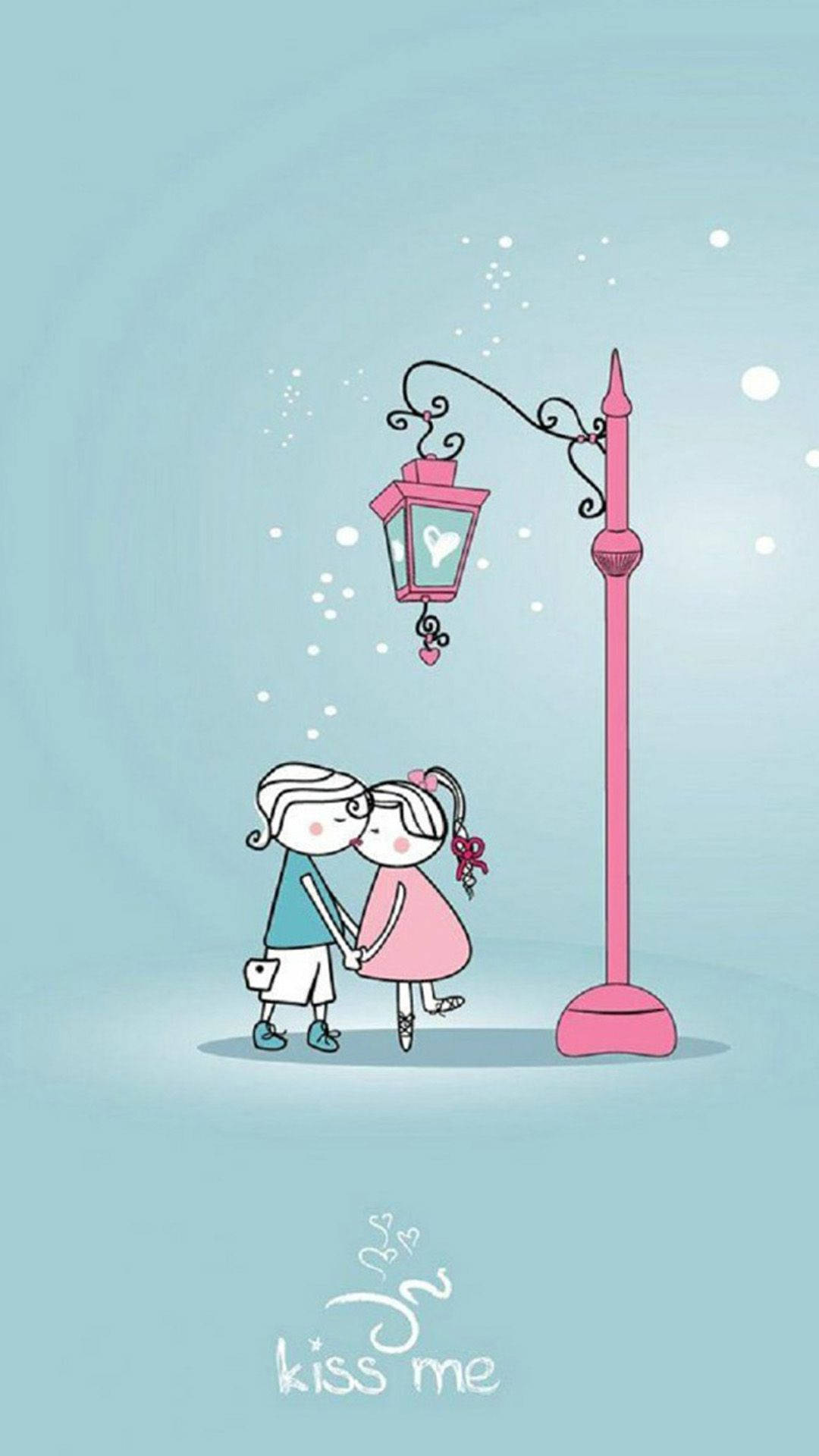 Download Nice Cartoon Of Cute Couple Drawing Wallpaper 