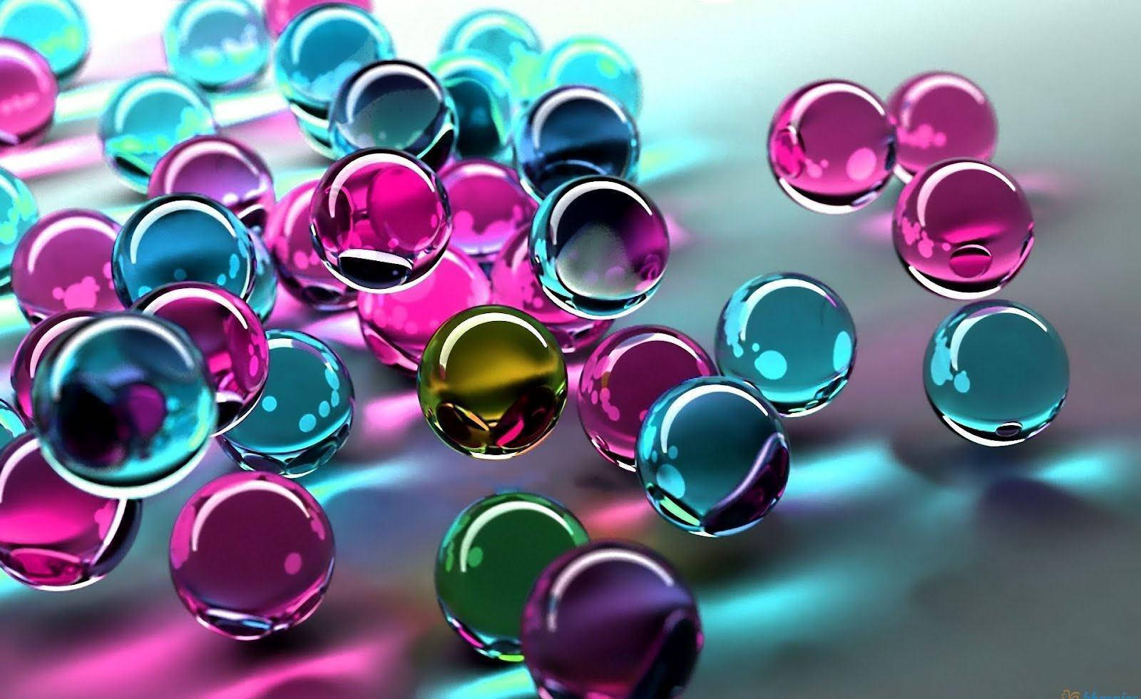Nice Colorful Marbles Wallpaper