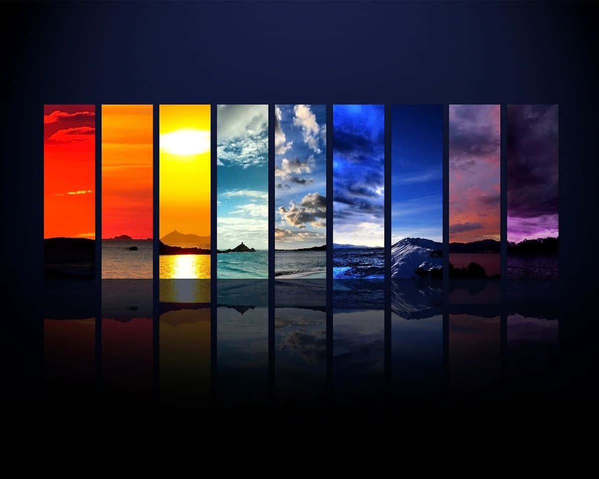 Spektrumdes Himmels Schöner Desktop Wallpaper