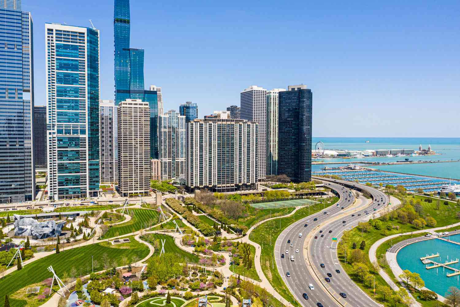 Hermosospaisajes En Chicago, Illinois Fondo de pantalla
