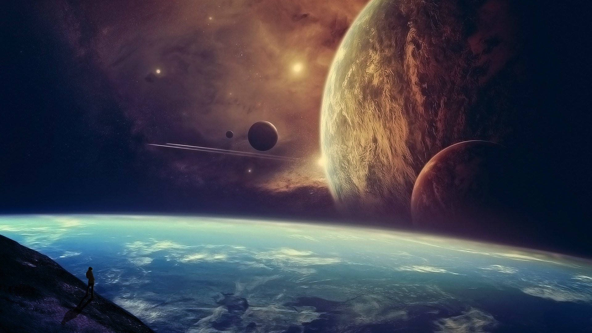 Nice Outer Space View Wallpaper