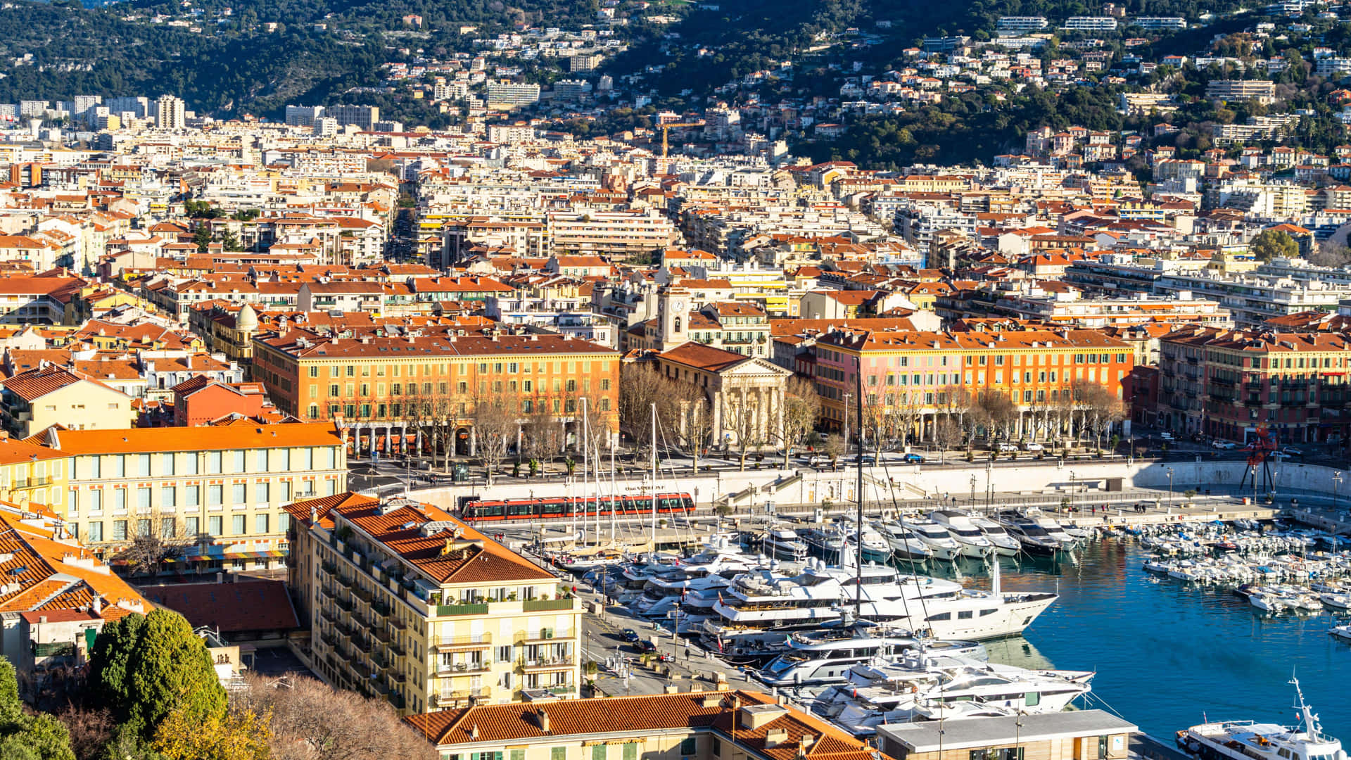 A scenic view of Nice, France