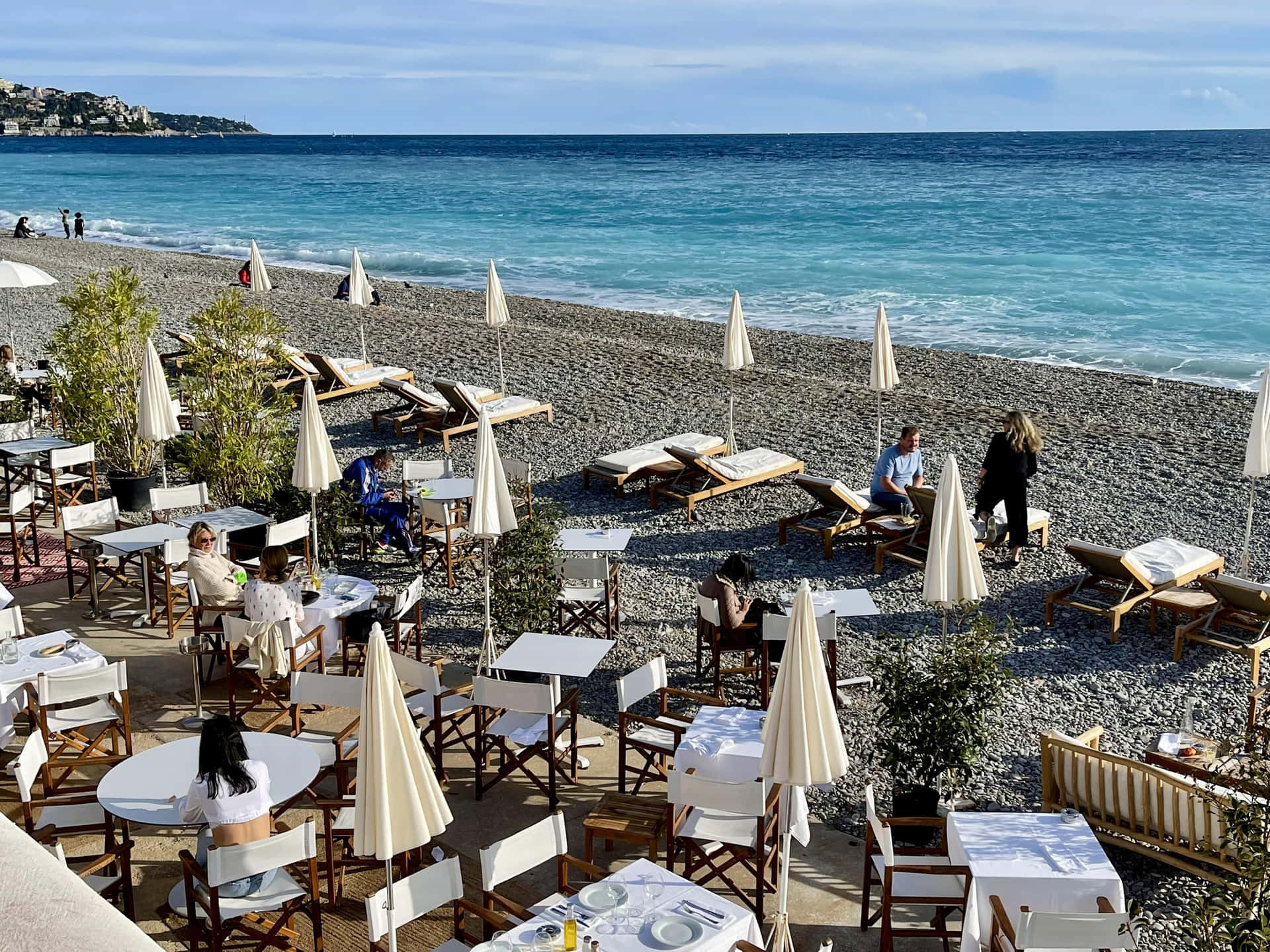 Enjoying the Mediterranean Sea in Nice, France