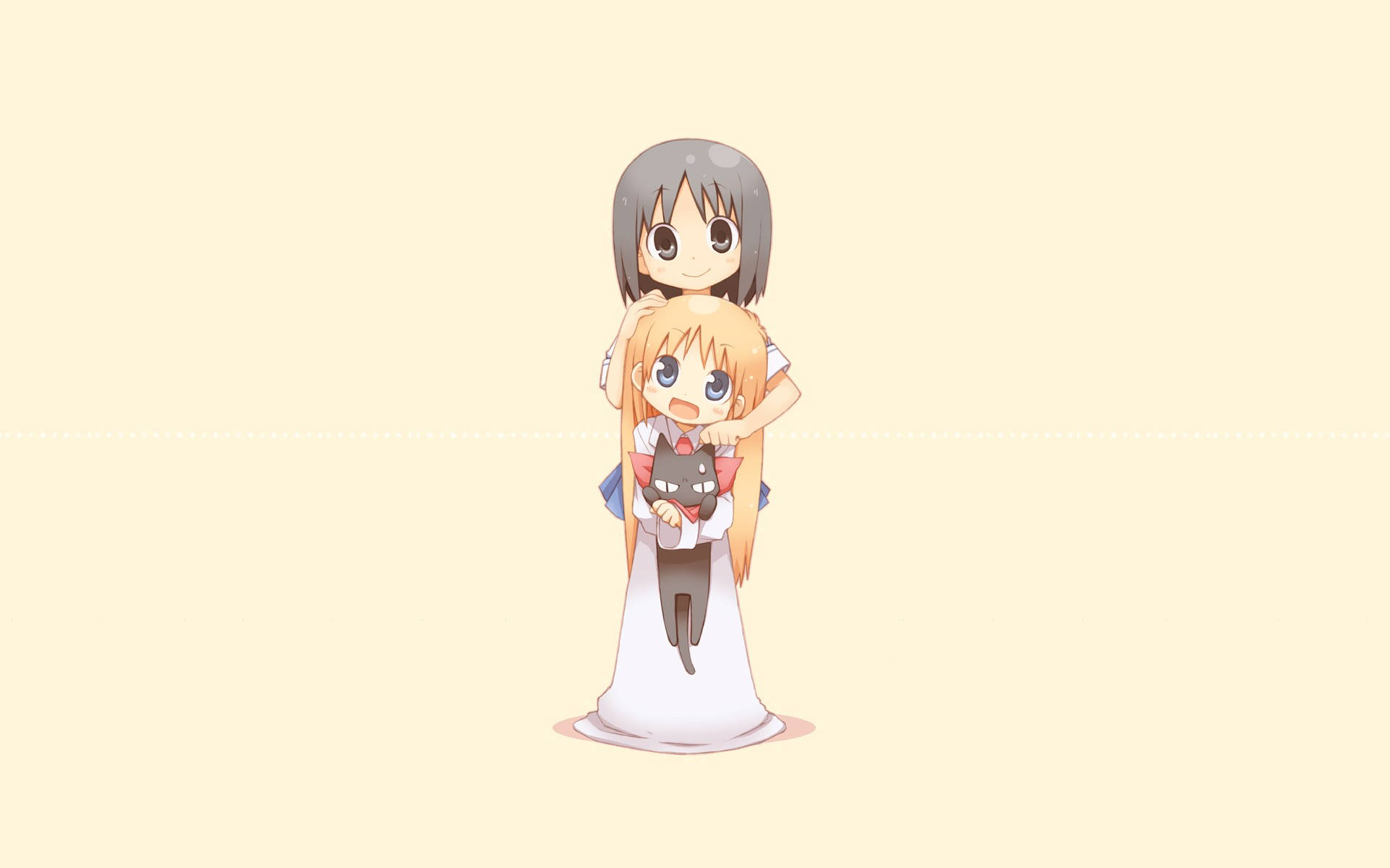 Nichijo Nano And Hakase Together Picture
