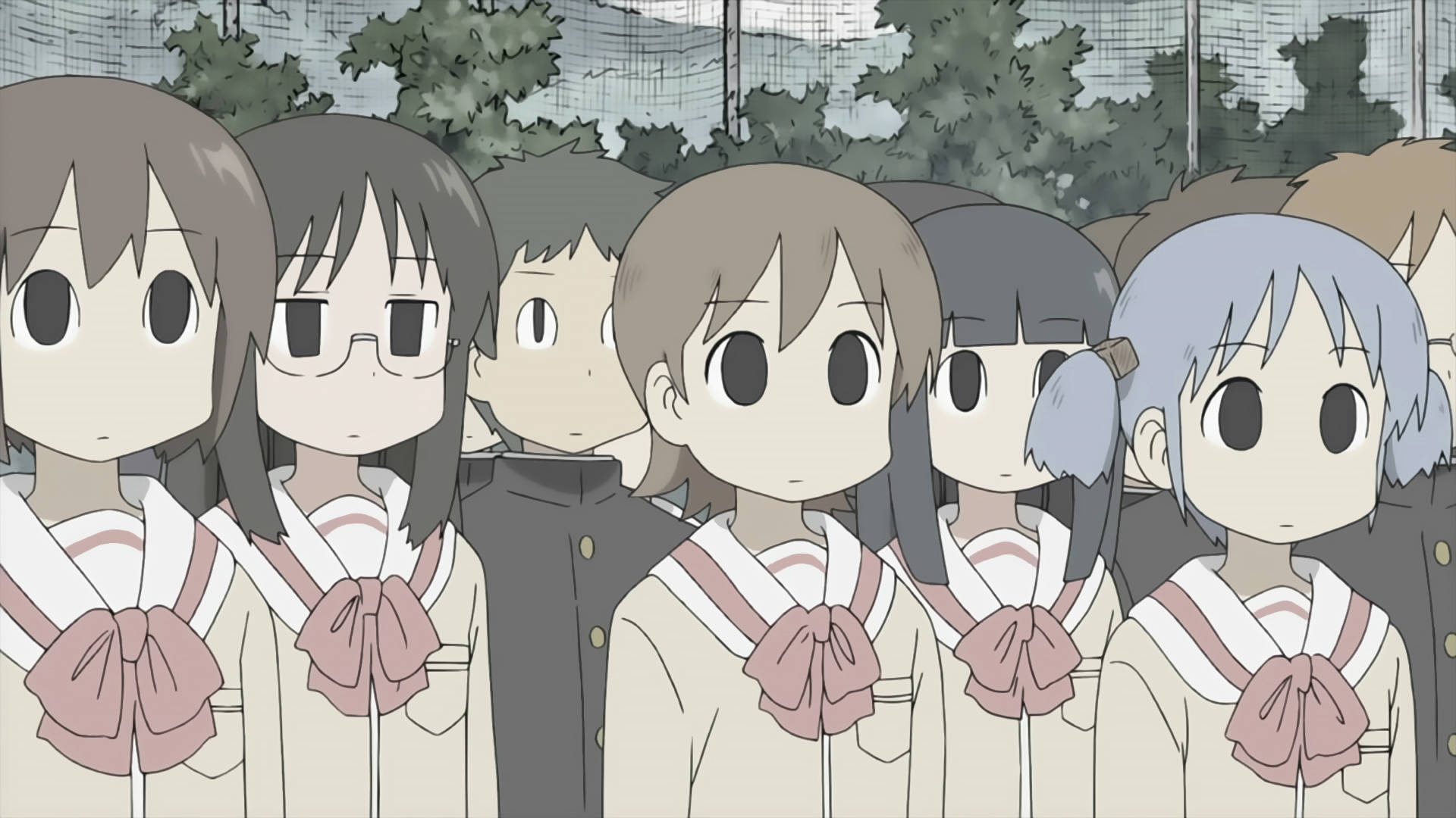 Nichijou Students With Dull Colors Picture