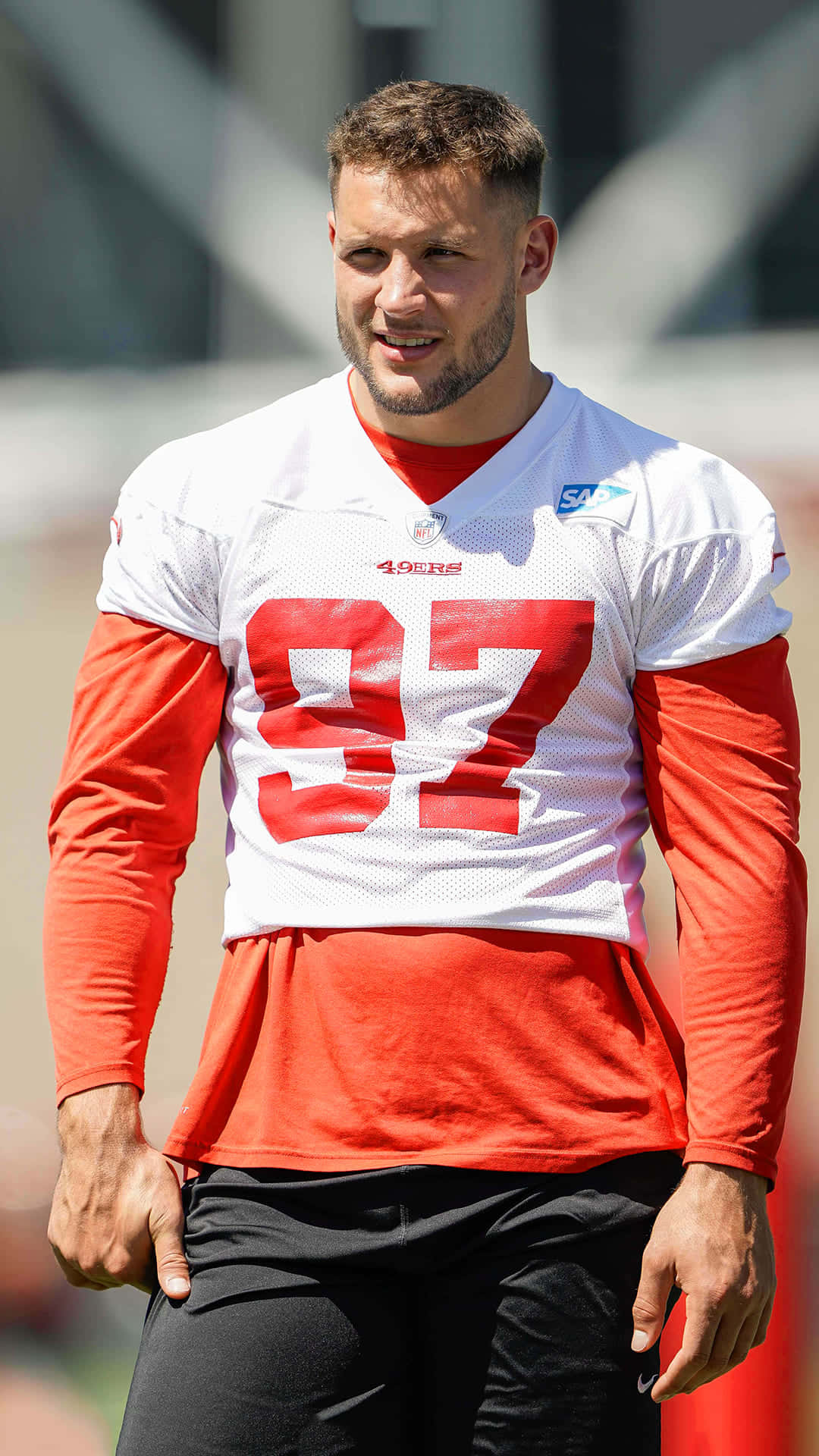 Download San Francisco 49ers Defensive End Nick Bosa Wallpaper