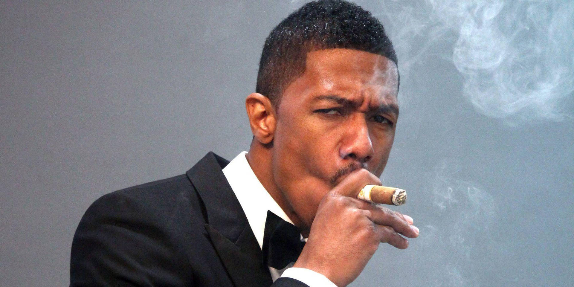 Nick Cannon With Cigar