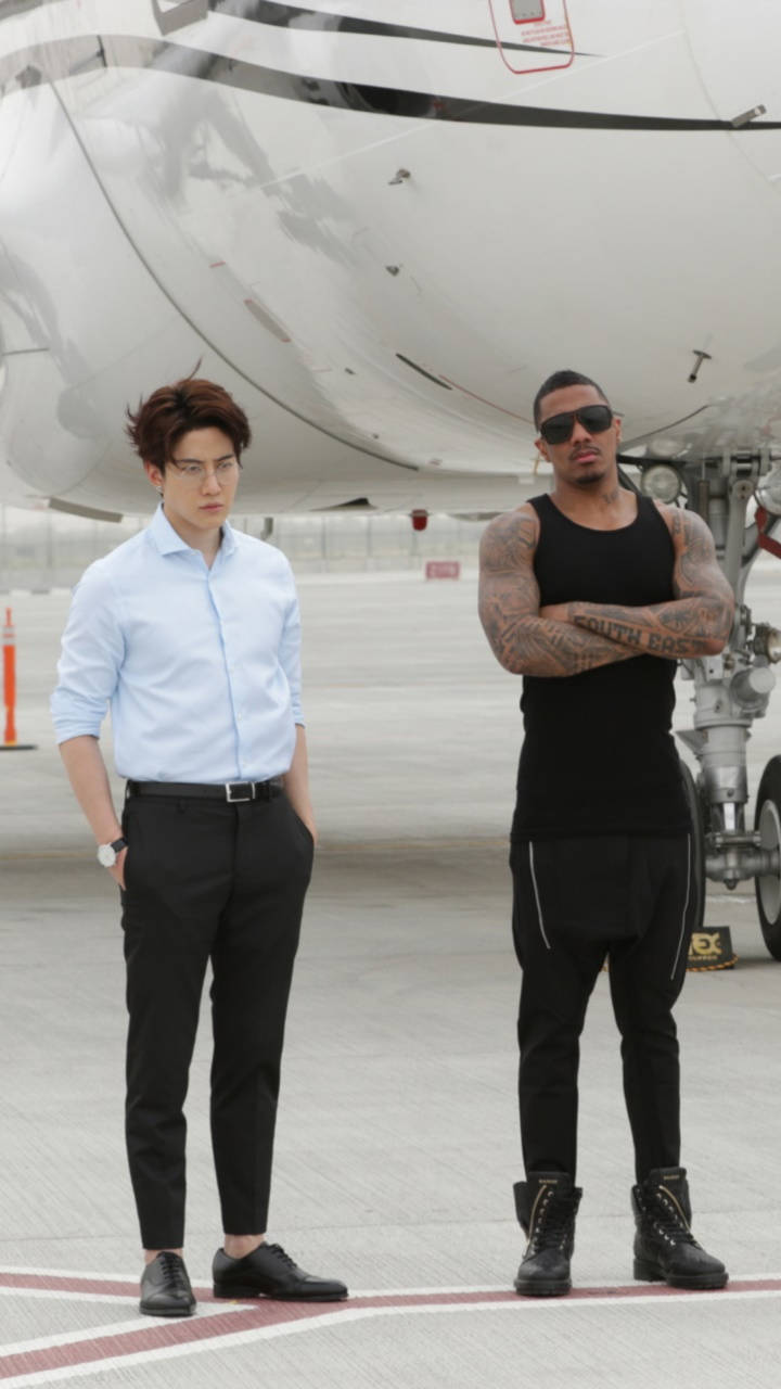Nick Cannon With Plane
