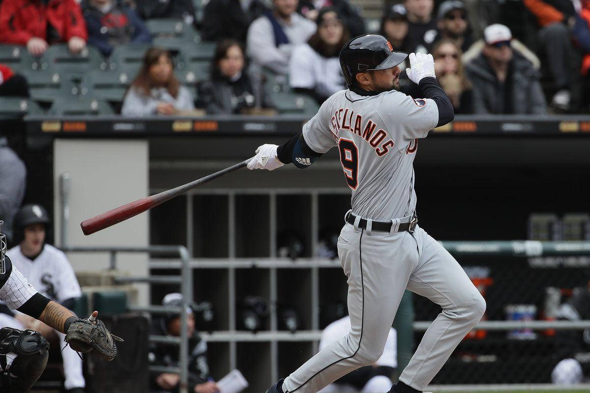 Nick Castellanos Makes A Mighty Swing Wallpaper