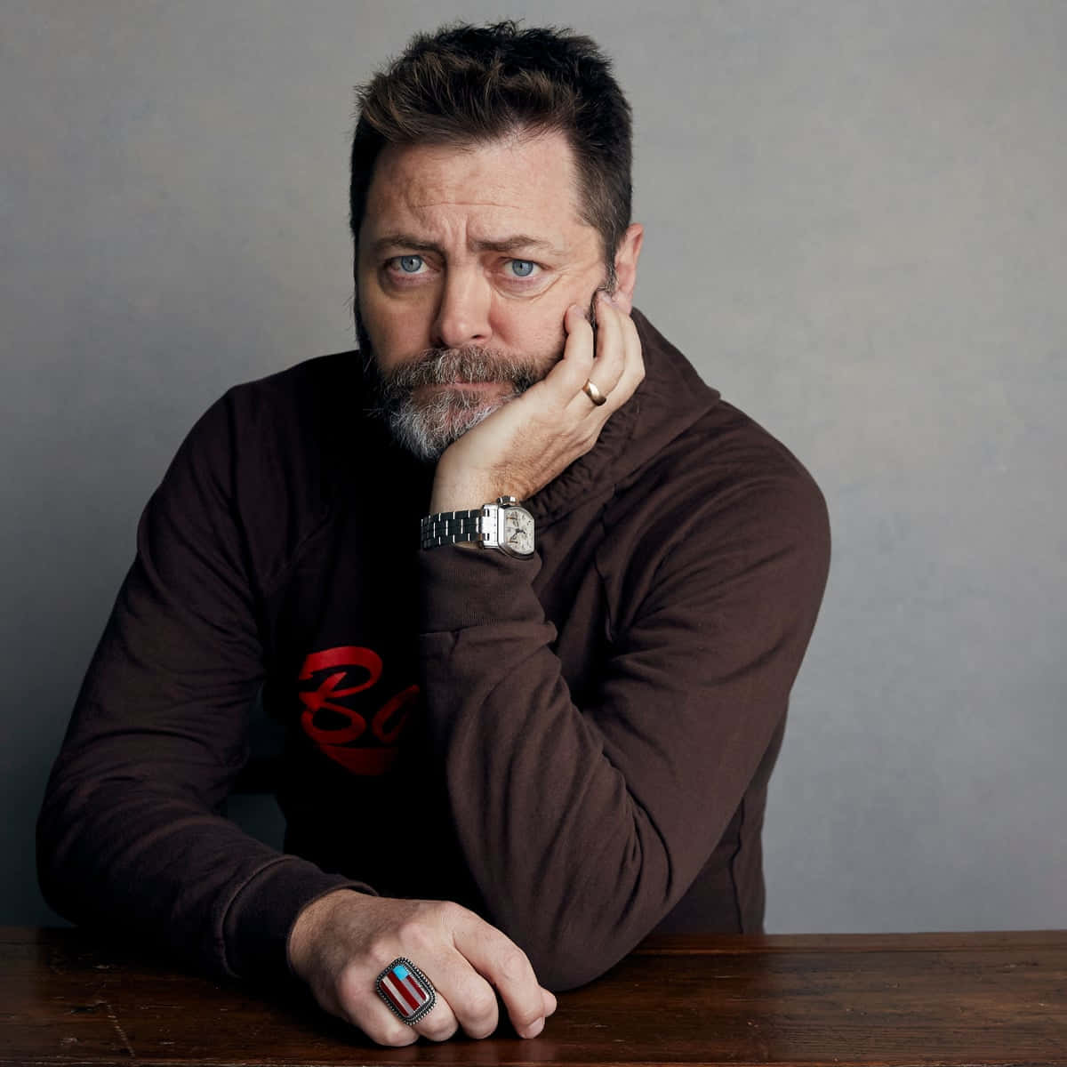 Nick Offerman - A Synonym for Creative Artistry Wallpaper
