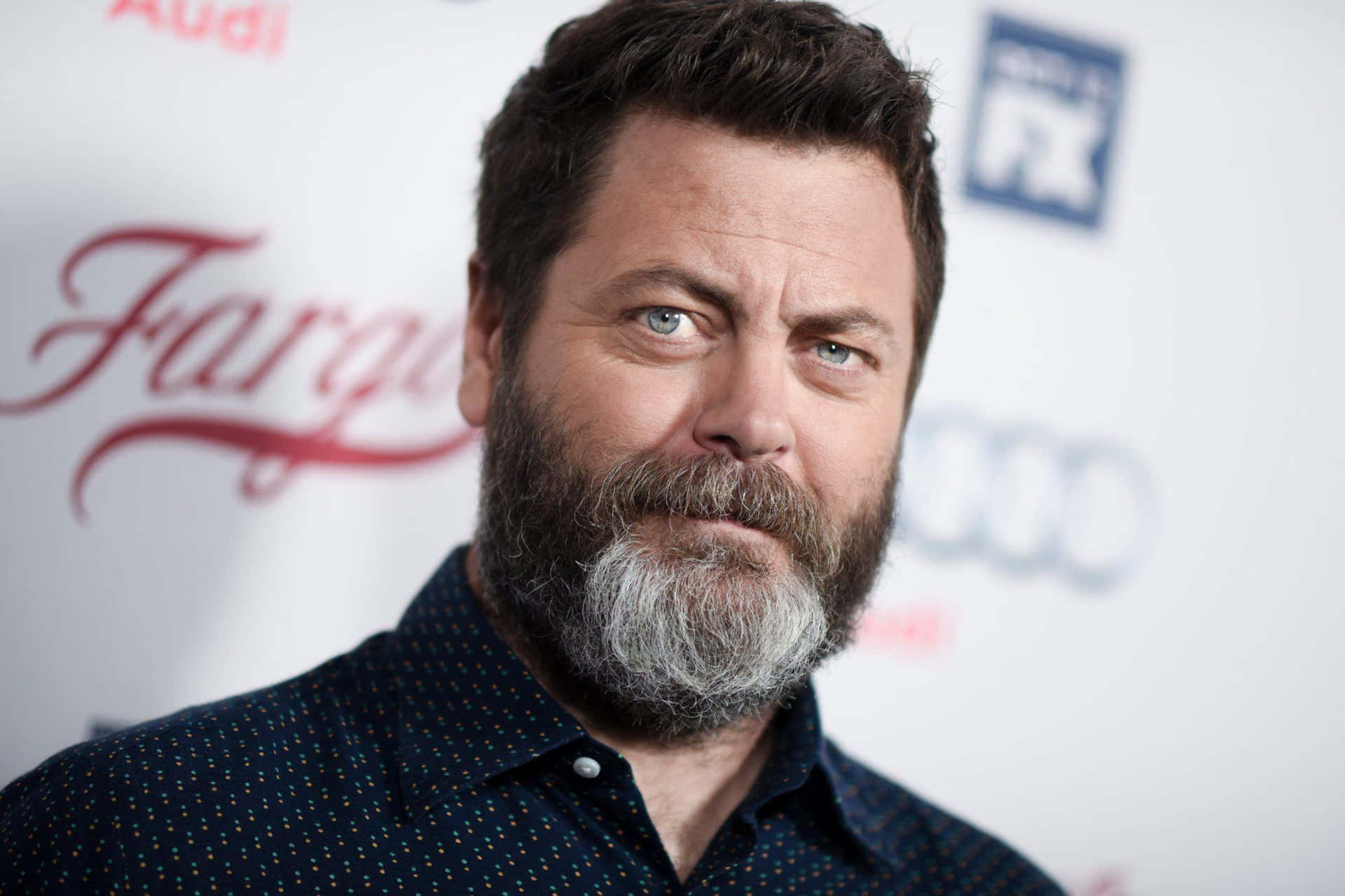 Nick Offerman in a classic pose Wallpaper