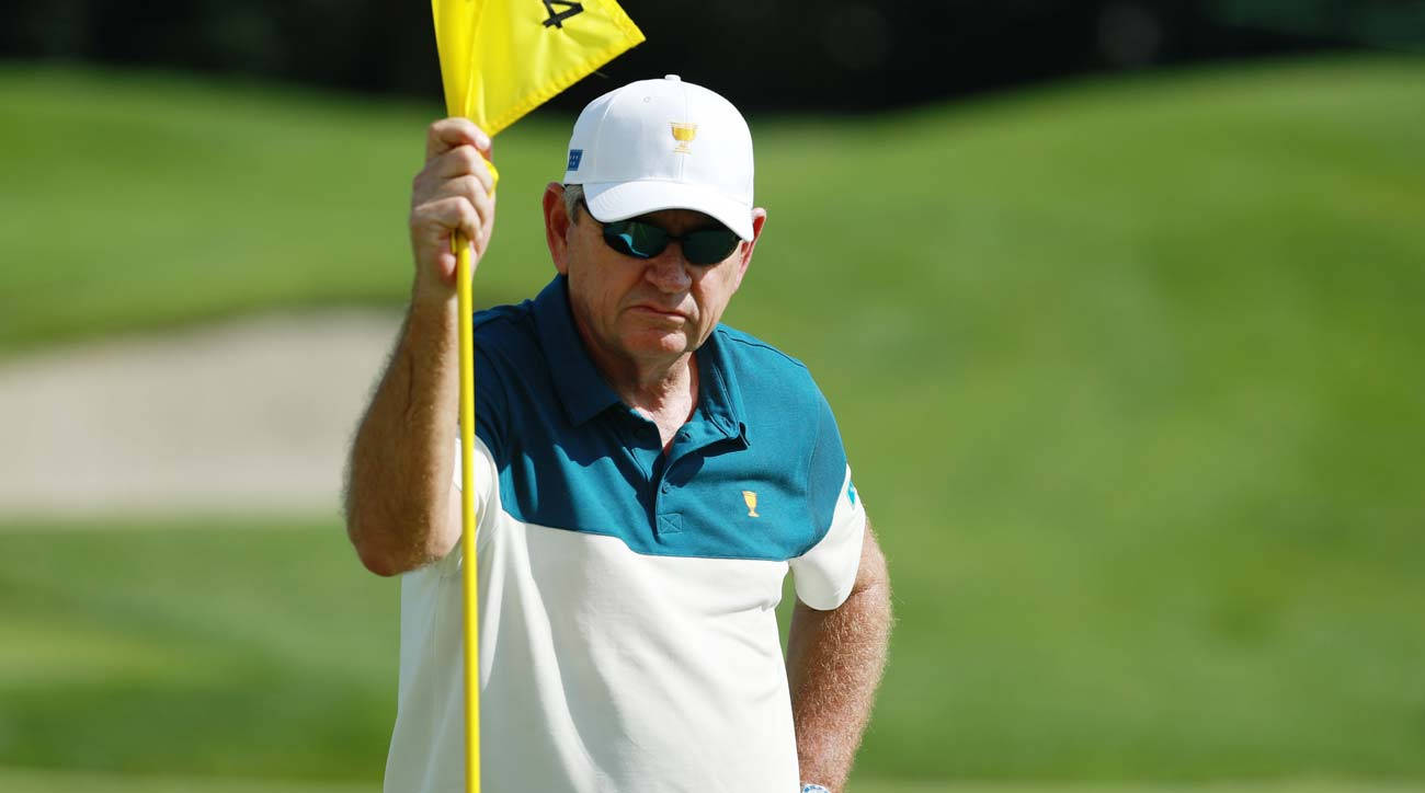 Nick Price With Yellow Flag Wallpaper