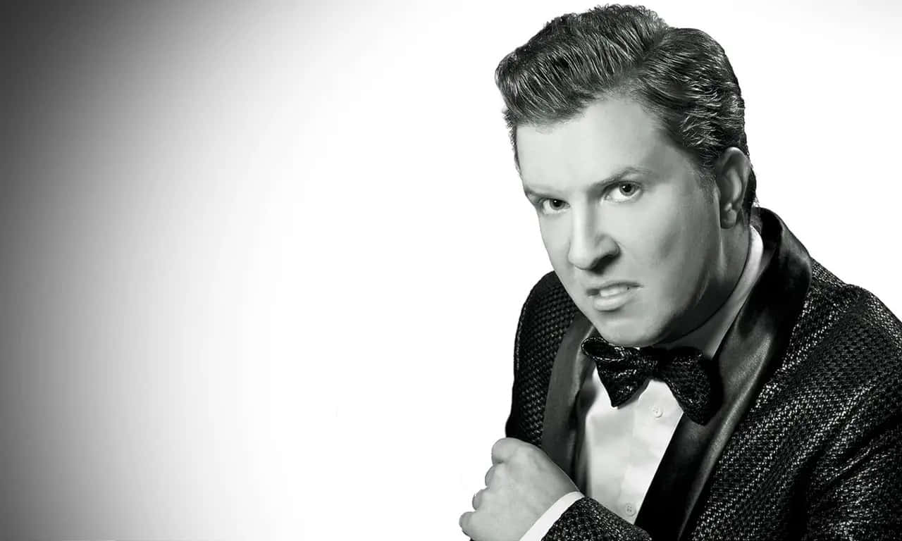 Nick Swardson - Dynamic Comedian in Action Wallpaper