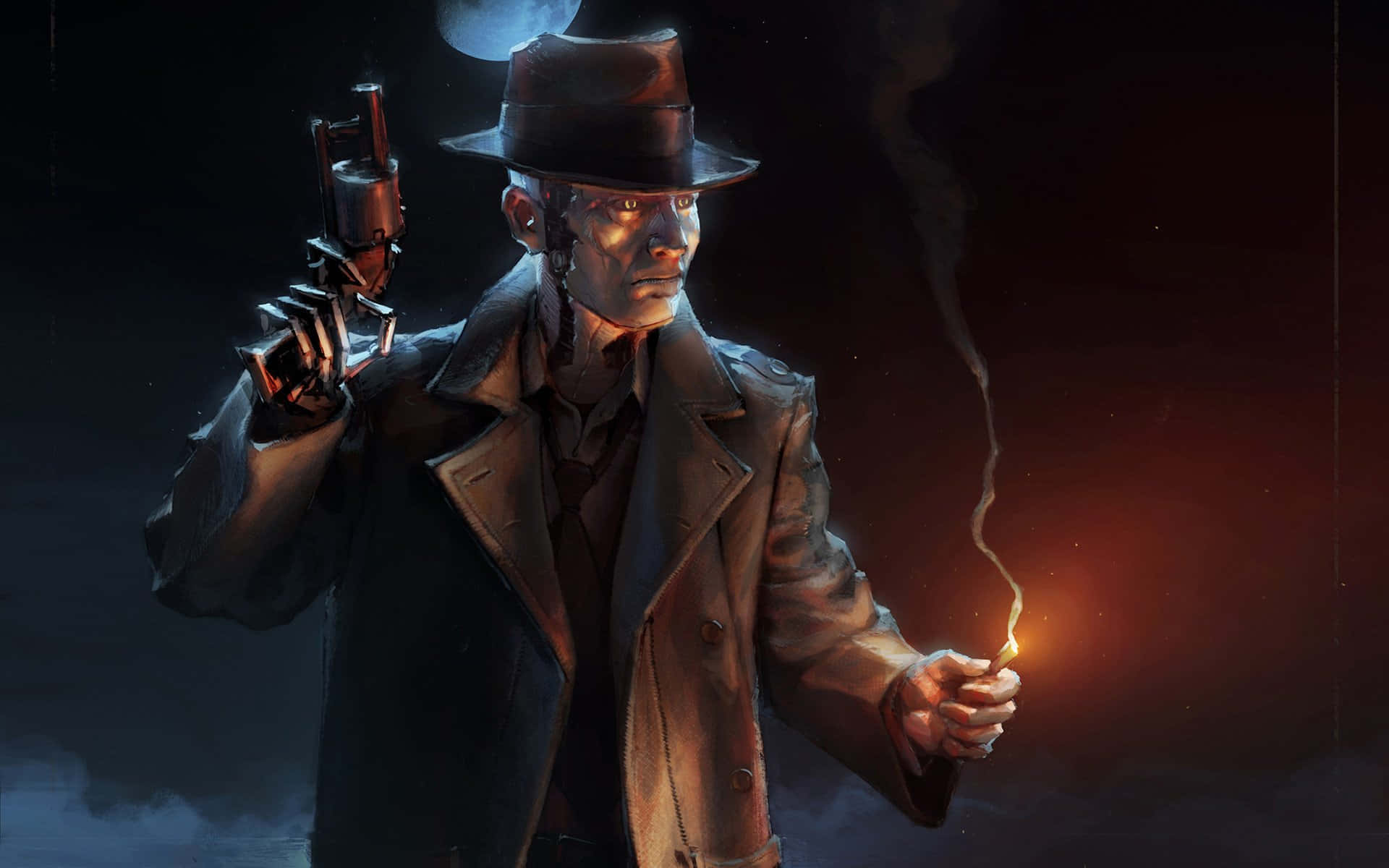 Nick Valentine, the Synth Detective Wallpaper