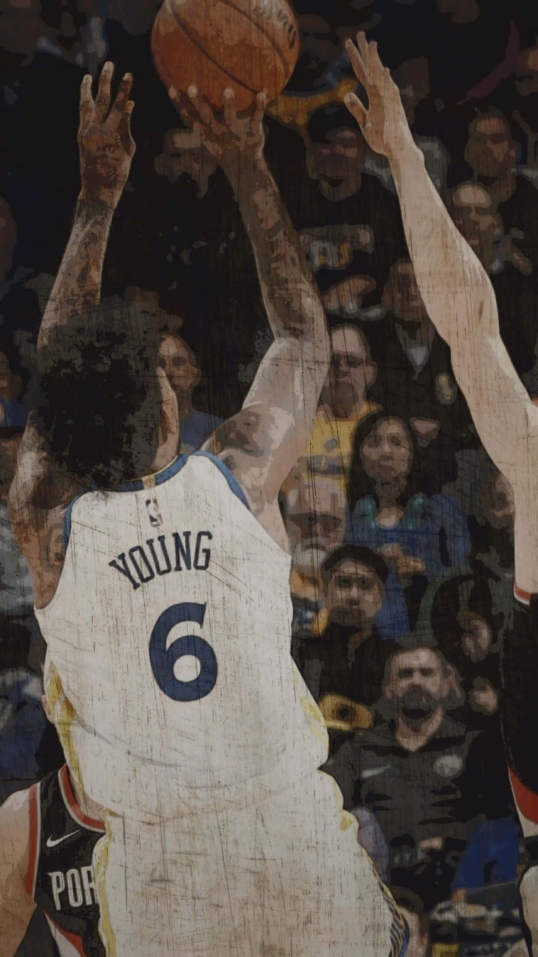 Nick Young - Professionel basketball superstjerne-stil tapet Wallpaper