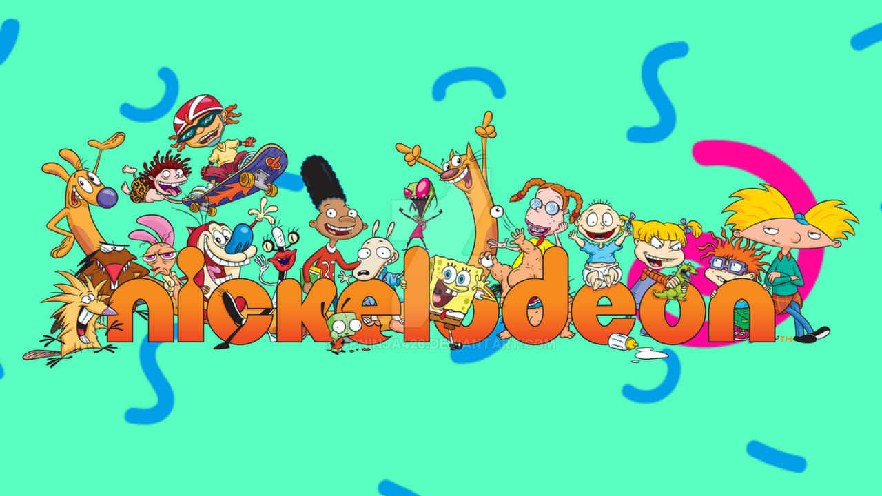Nyd sjov og latter med Nickelodeon Wallpaper