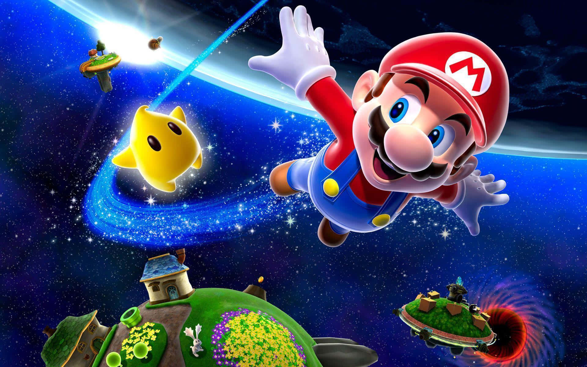 Mario Bros Nintendo Space Wallpaper