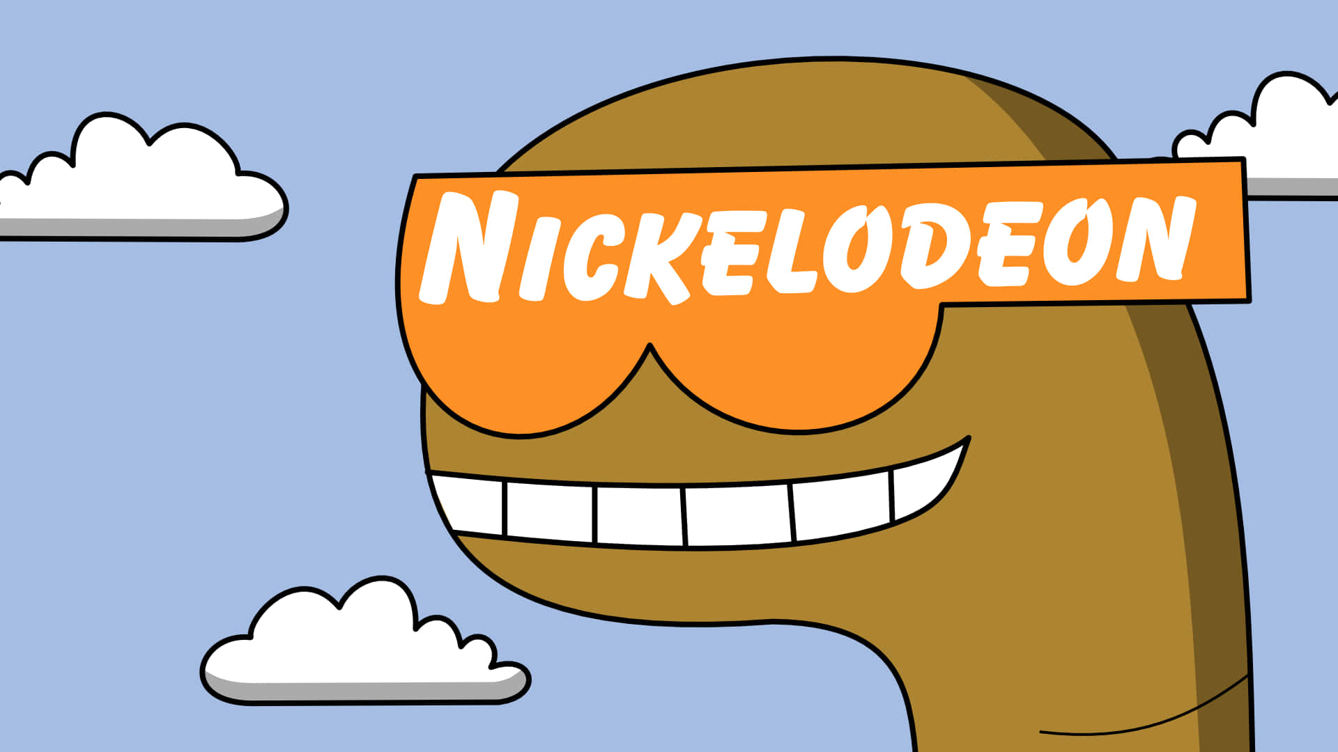 Karaktererne fra Nickelodeon Kids-showsne bliver levende på denne tapet. Wallpaper