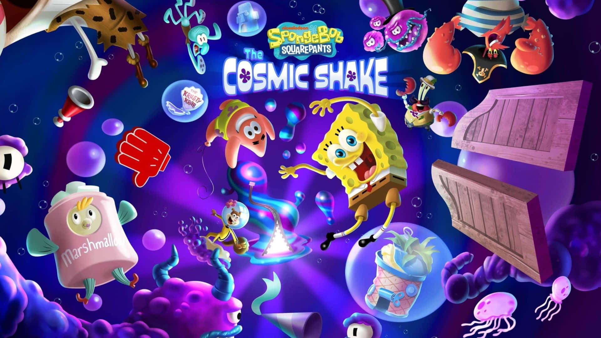 Spongebob Squarepants Ice Cream Shake Screenshot Wallpaper