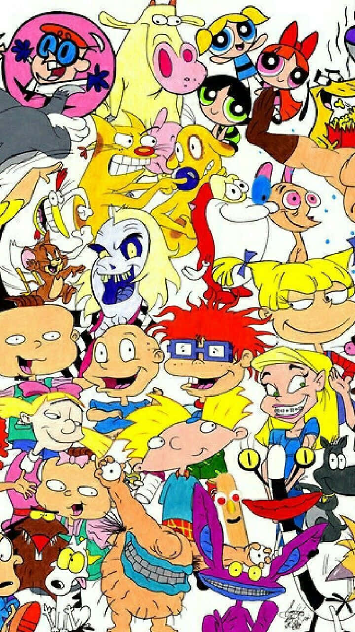 Nickelodeonlässt All Deine Lieblingscharaktere Lebendig Werden Wallpaper