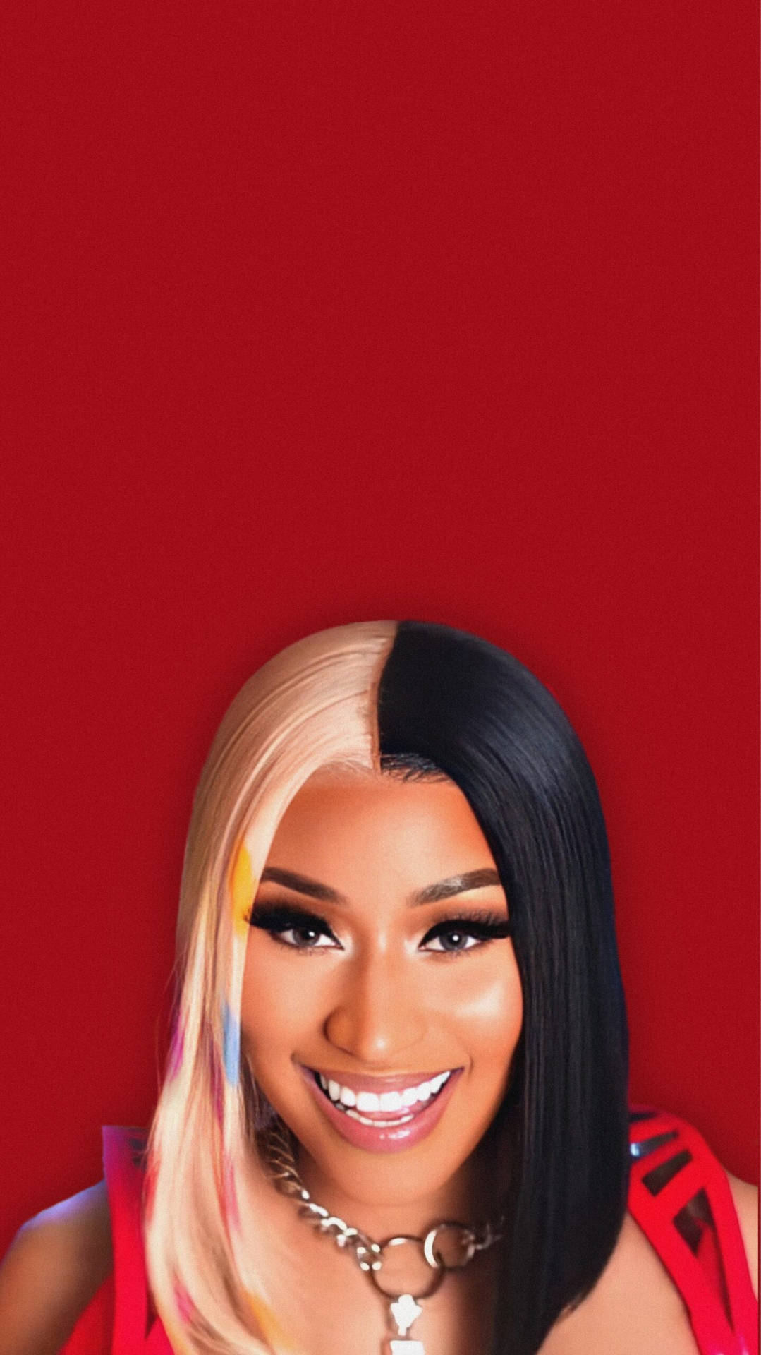 Nicki Minaj Black And Blonde Hair Wallpaper