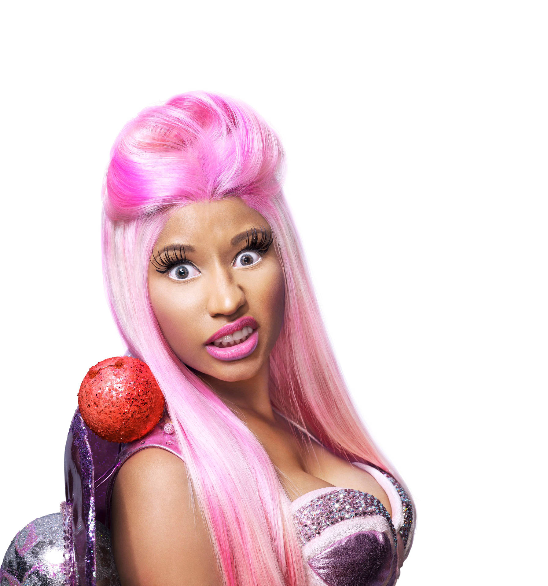 Nicki Minaj Hd Large Eyes Wallpaper