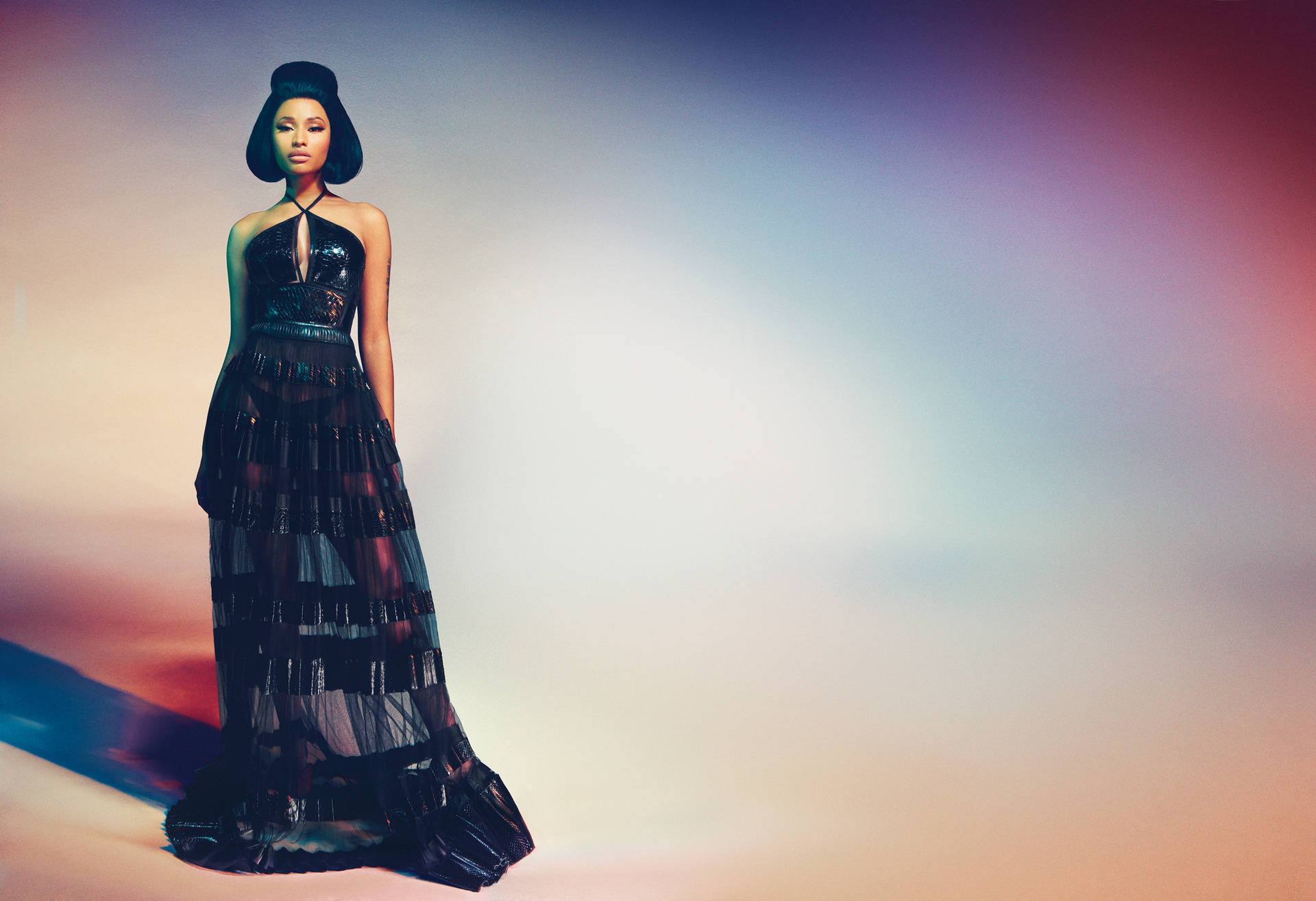 Nicki Minaj HD Long Dress Wallpaper