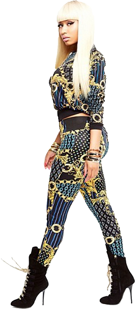 Nicki Minaj Iconic Pose PNG