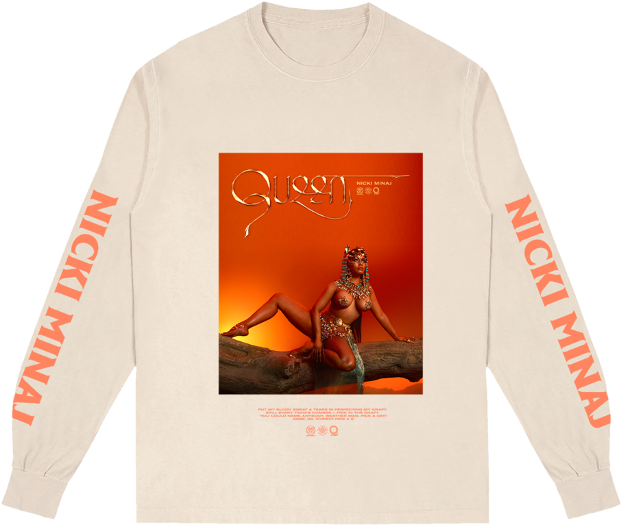 Nicki Minaj Queen Album Art Sweatshirt PNG