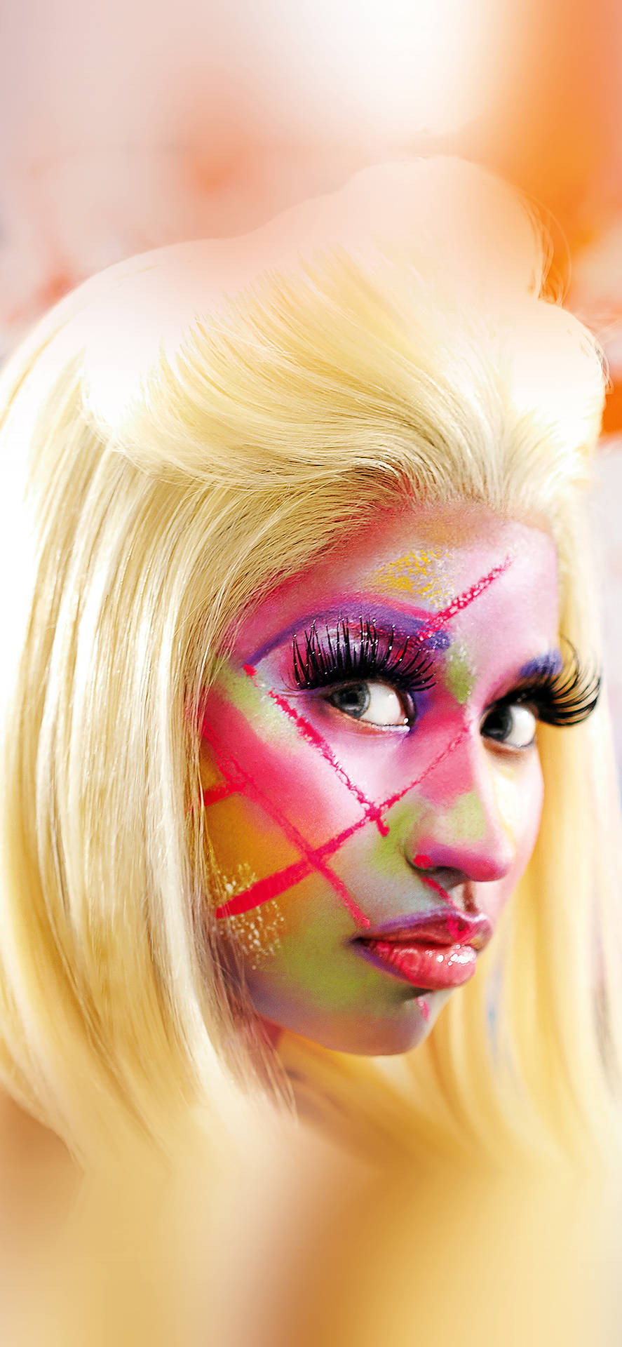 Nicki Minaj With Face Paint Wallpaper