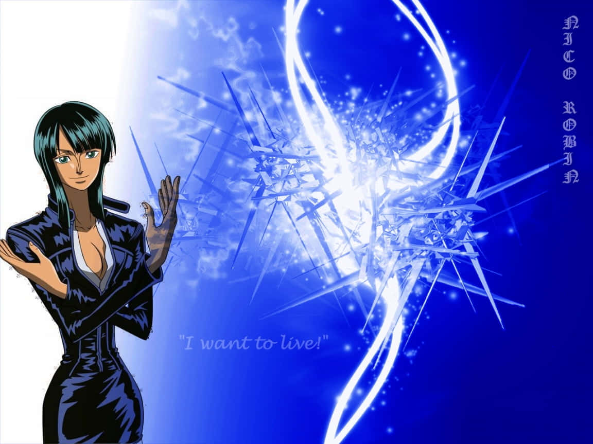 Nico Robin, the strong female character of the One Piece universe Wallpaper