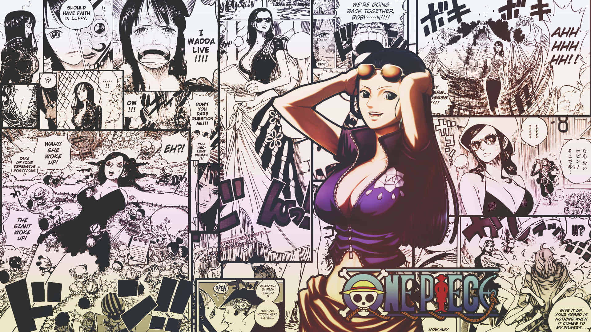 Nico Robin in her element Wallpaper
