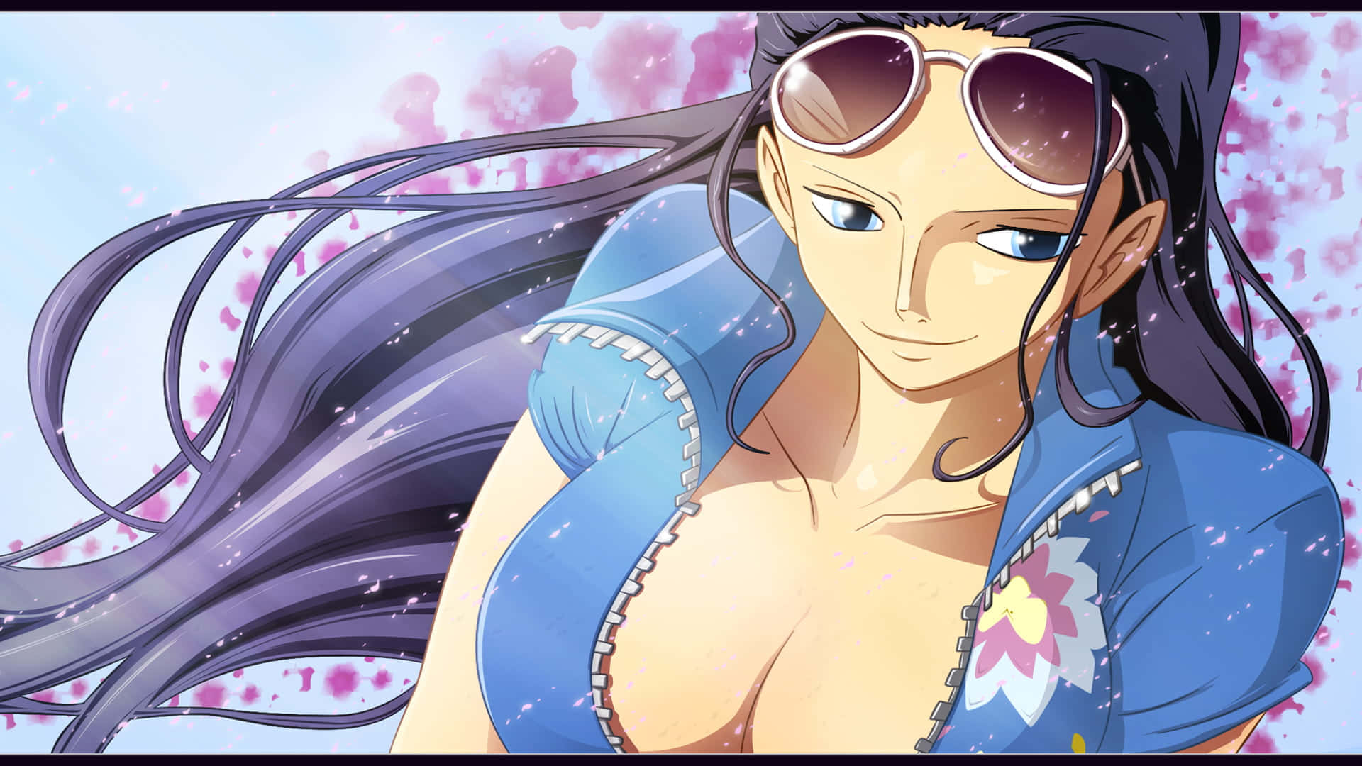 Nico Robin, one of the most iconic characters from the series One Piece Wallpaper