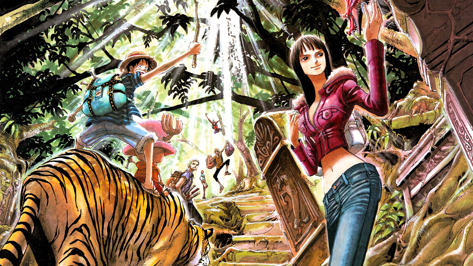 Nico Robin Looking Out to Sea Wallpaper