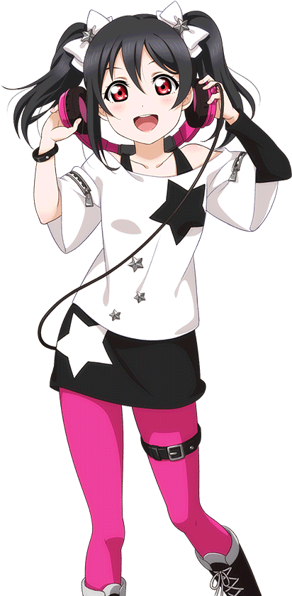 Nico Yazawa Anime Character Pose PNG