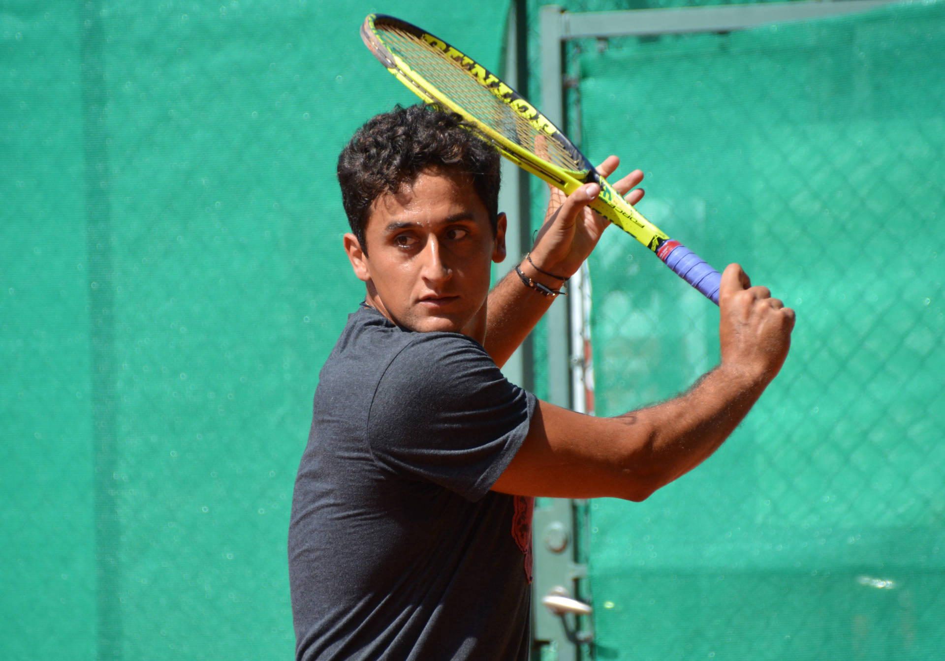Nicolas Almagro With Strong Swing Wallpaper