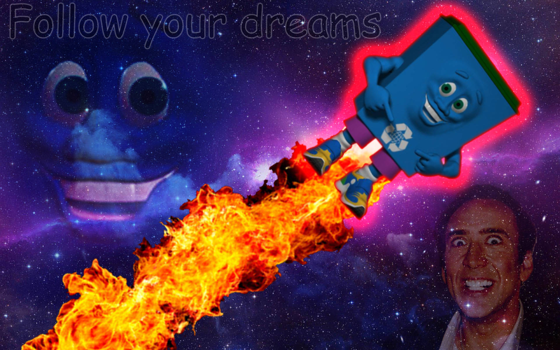 Nicolas Cage Meme Follow Your Dreams
