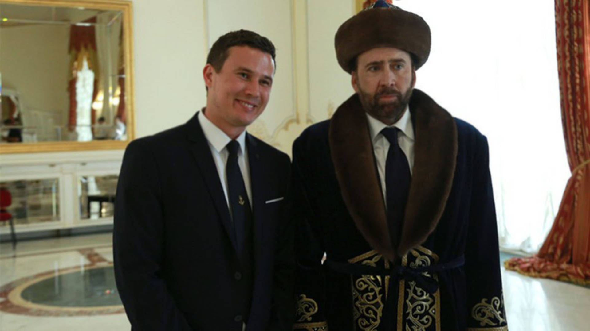 Nicolas Cage Meme Kazakhstan Traditional Dress