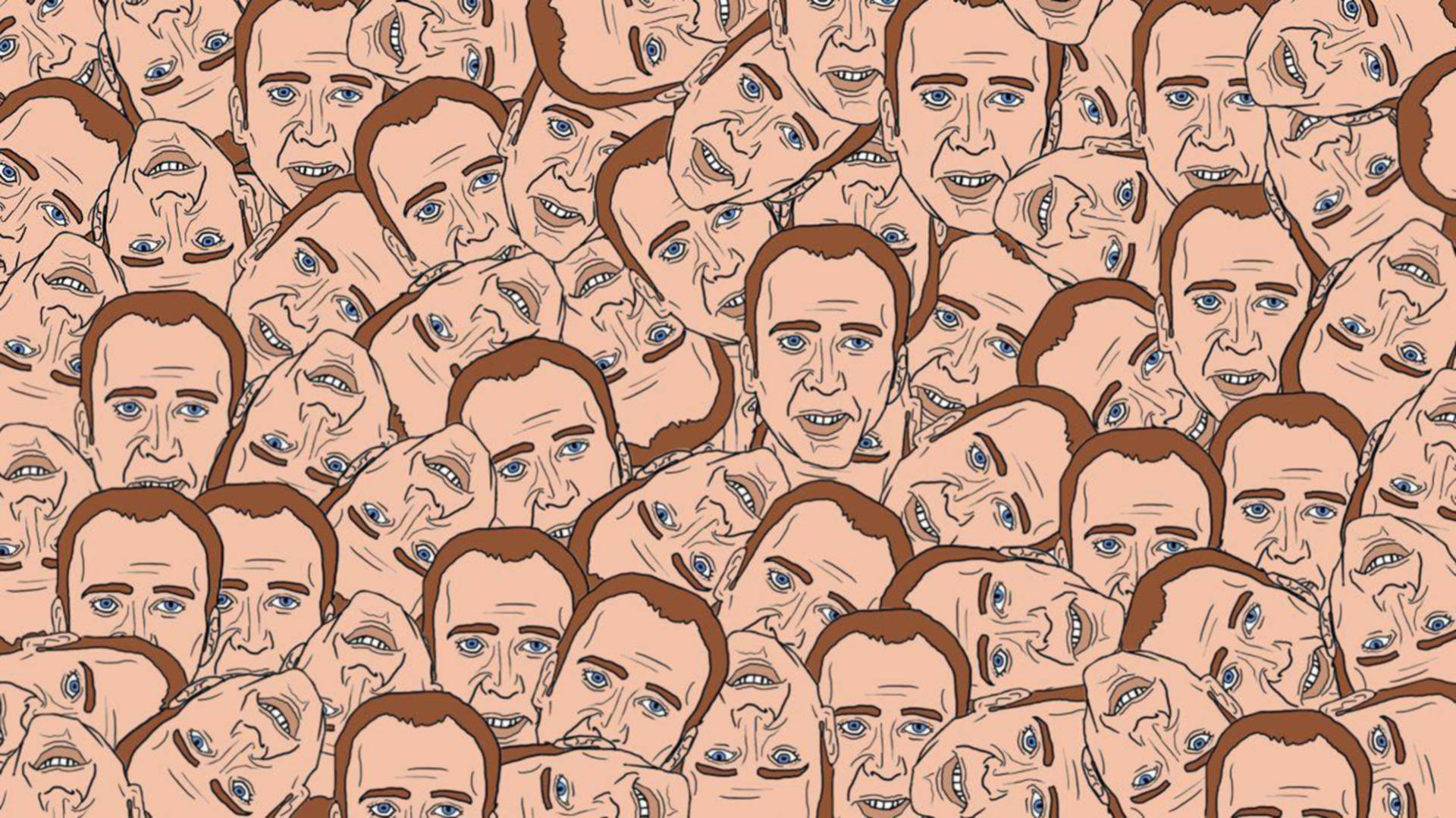 Nicolas Cage Meme Vector Art