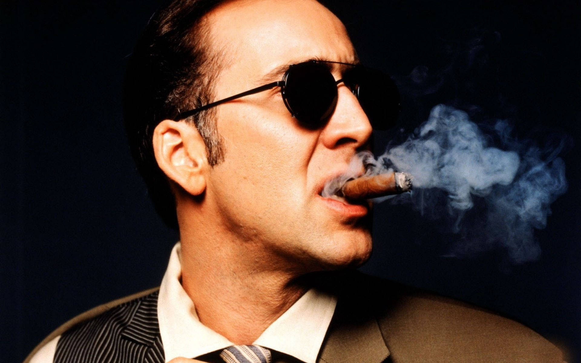 Nicolas Cage Smoking