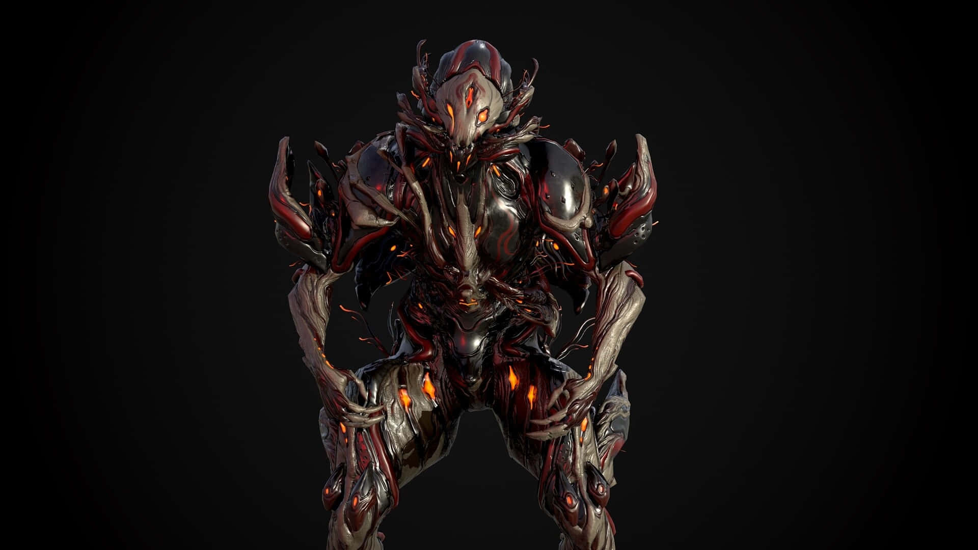 Nidus Warframe Infested Armor Wallpaper