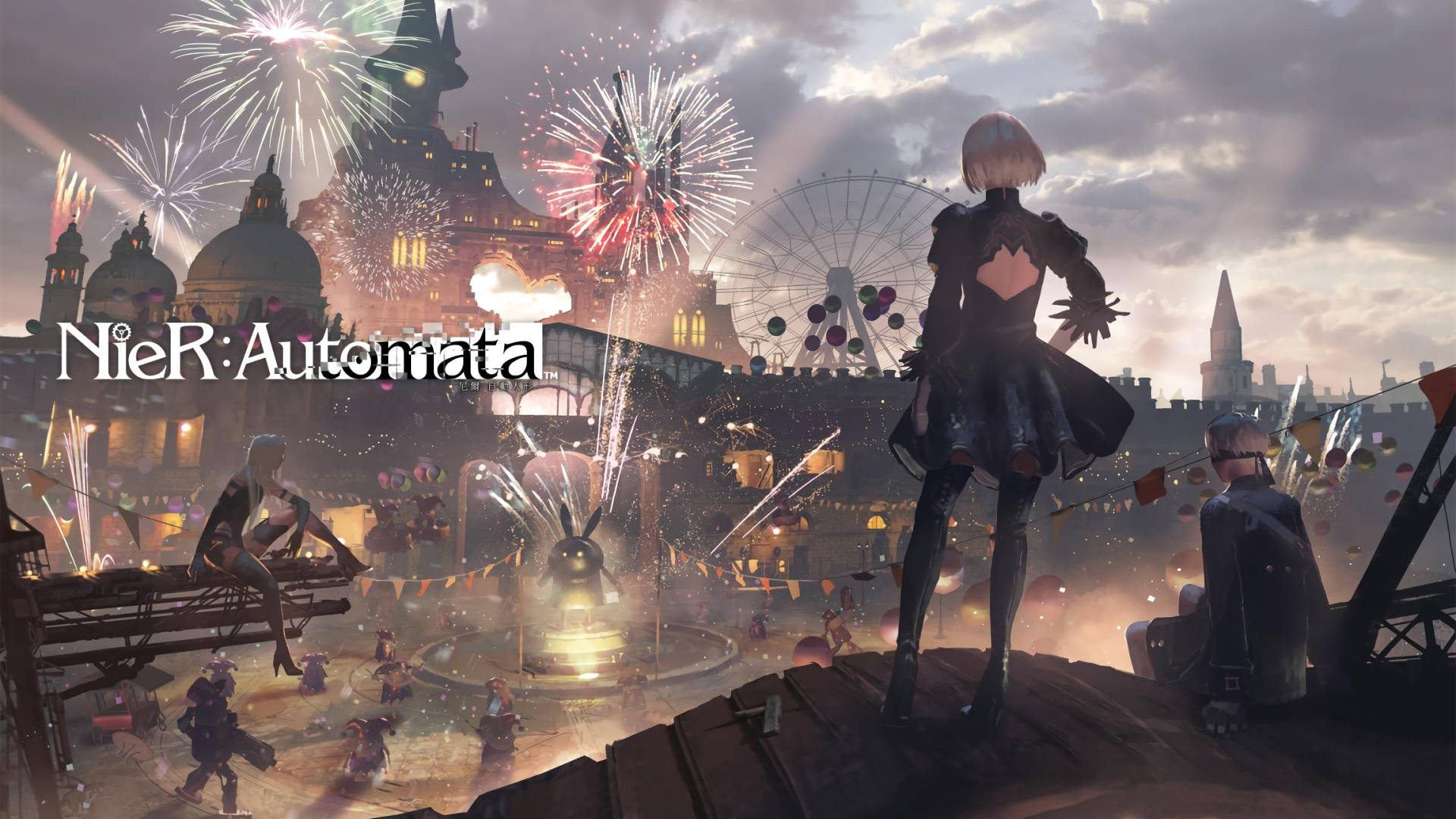 Nier Automata 2b, 9s And A2 On The Carnival