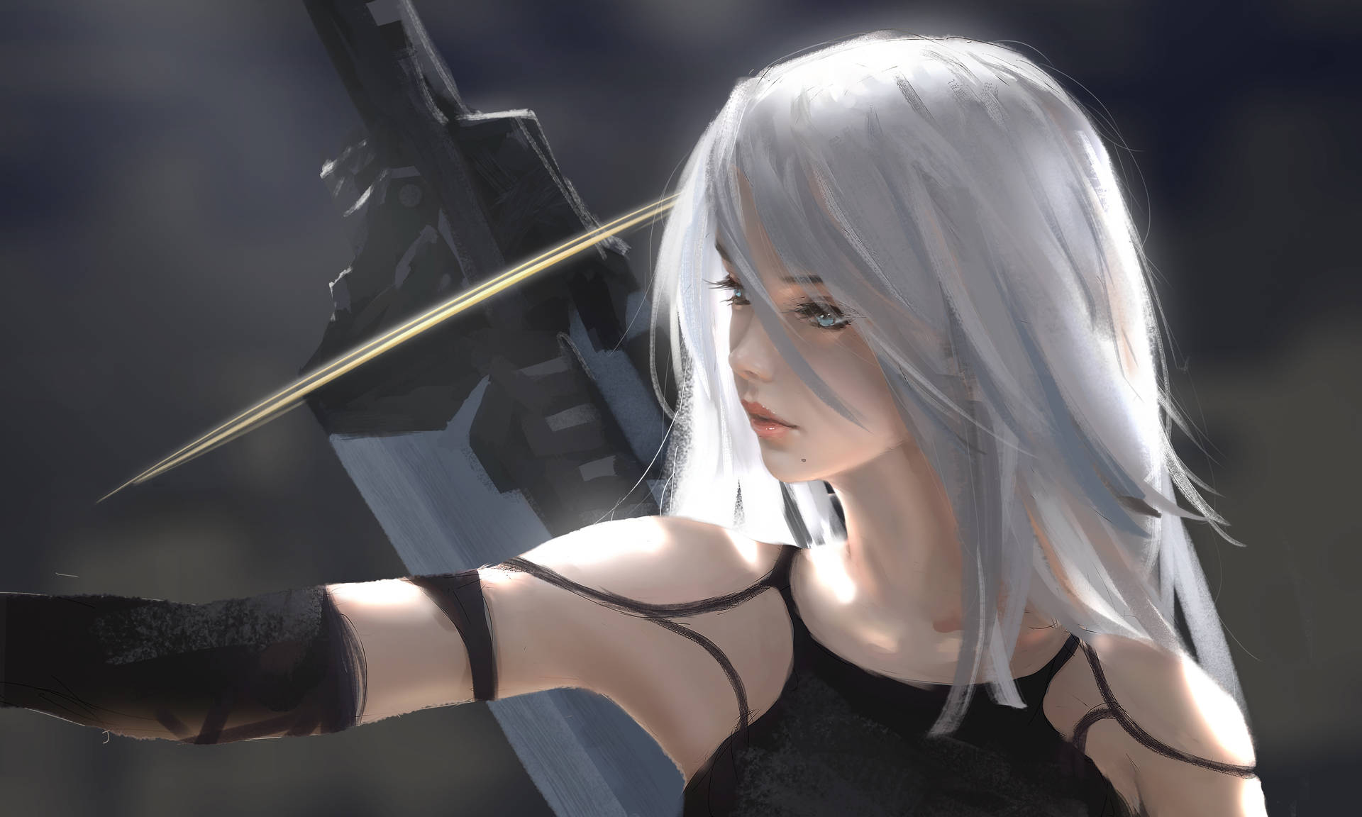 NieR Automata A2 4k Gaming Tapet Wallpaper