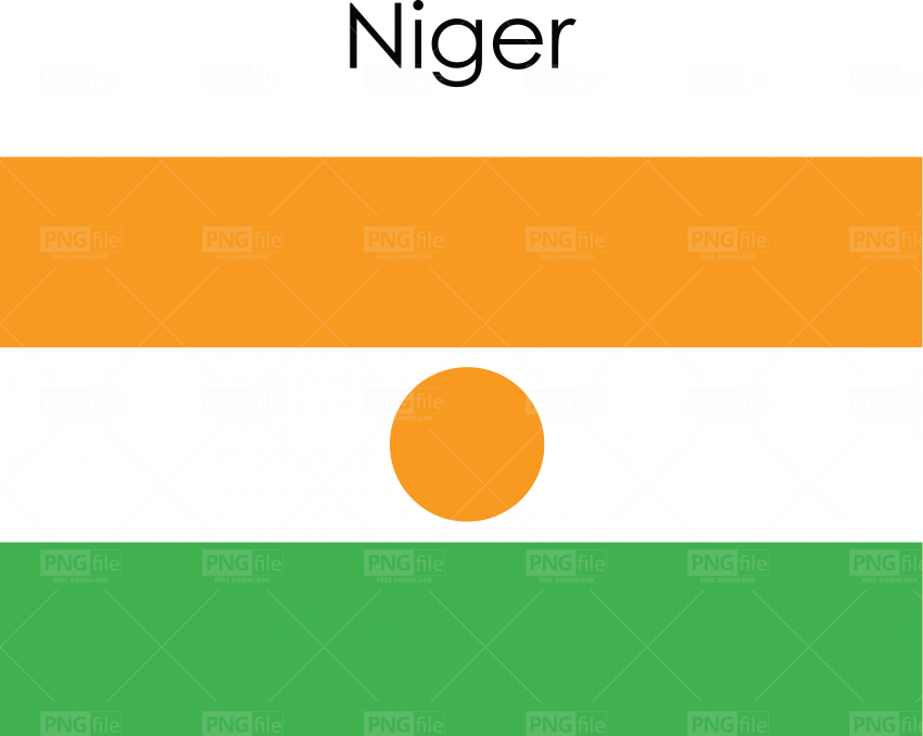 Niger Flag Representation PNG