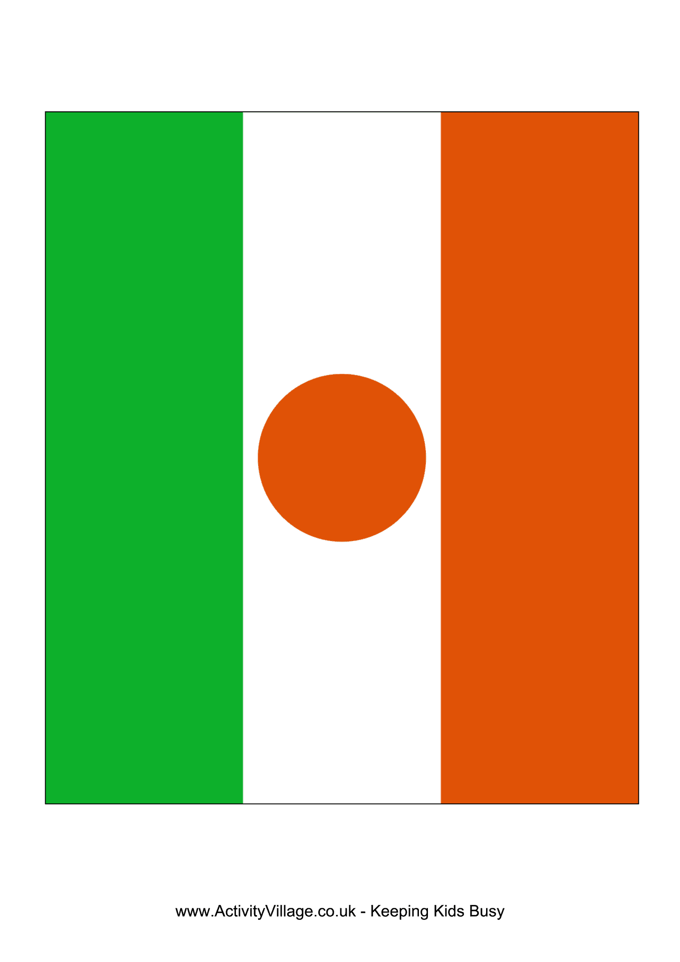 Niger Flag Representation PNG