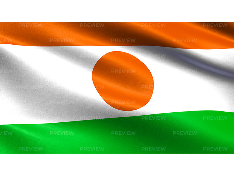 Niger Flag Waving PNG