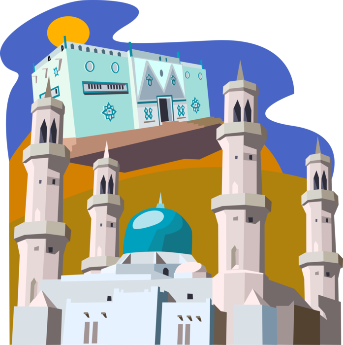 Niger Mosque Illustration PNG